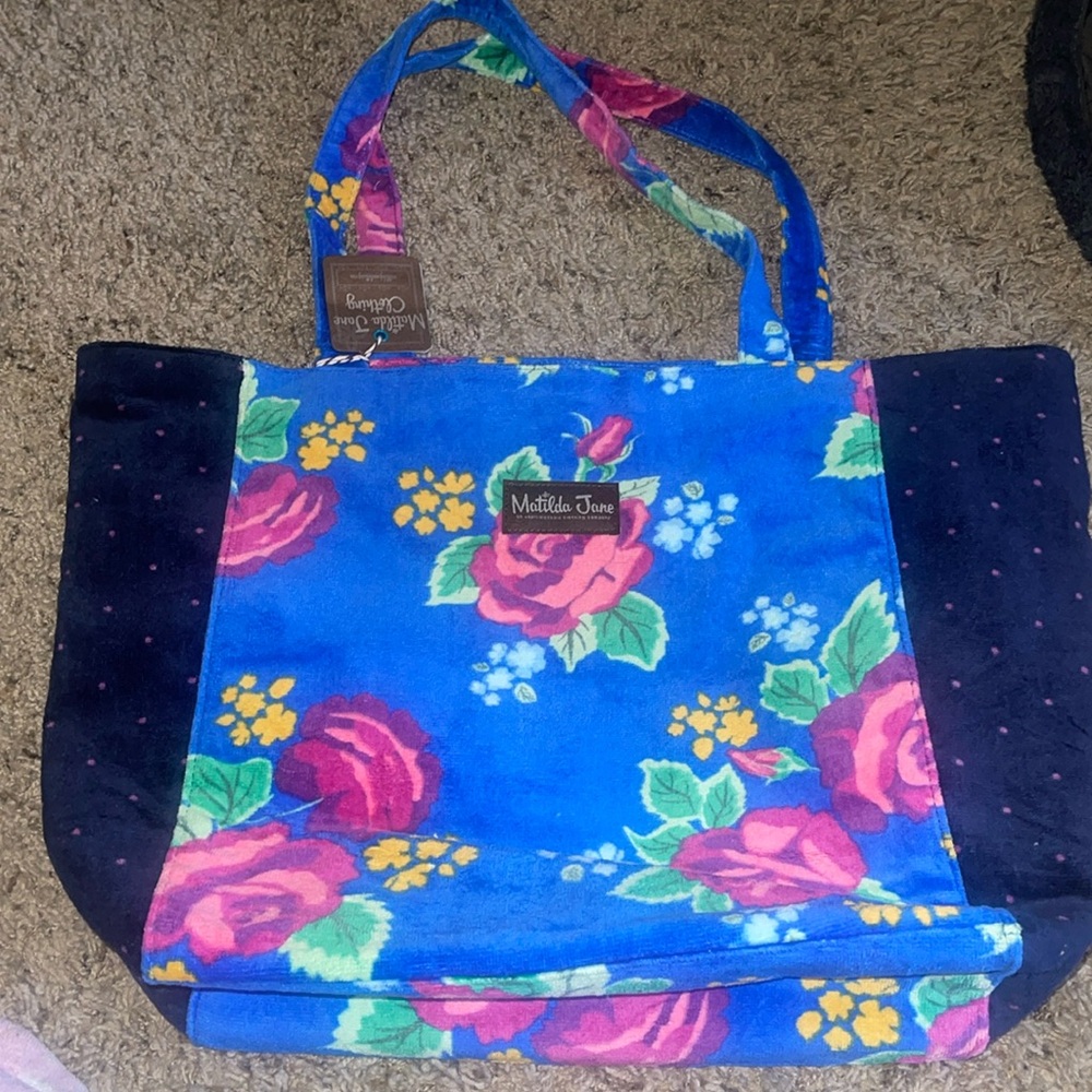 NEW Matilda Jane large cotton floral tote